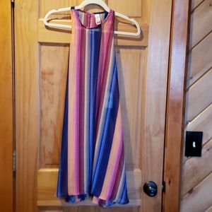 No Boundaries colorful sheer swim cover up